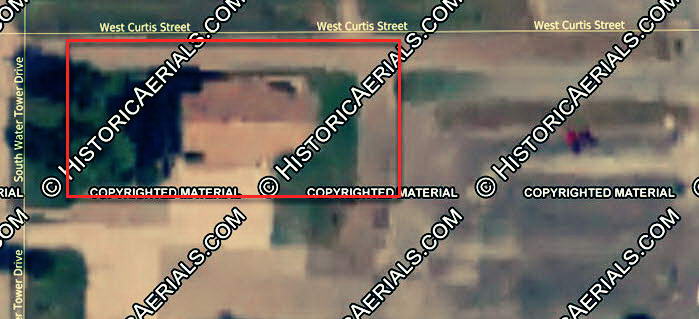 Depot Cinema (Woodside Depot Cinema, Kinross Depot Cinema) - 2005 Aerial Showing Location Of Theater (newer photo)